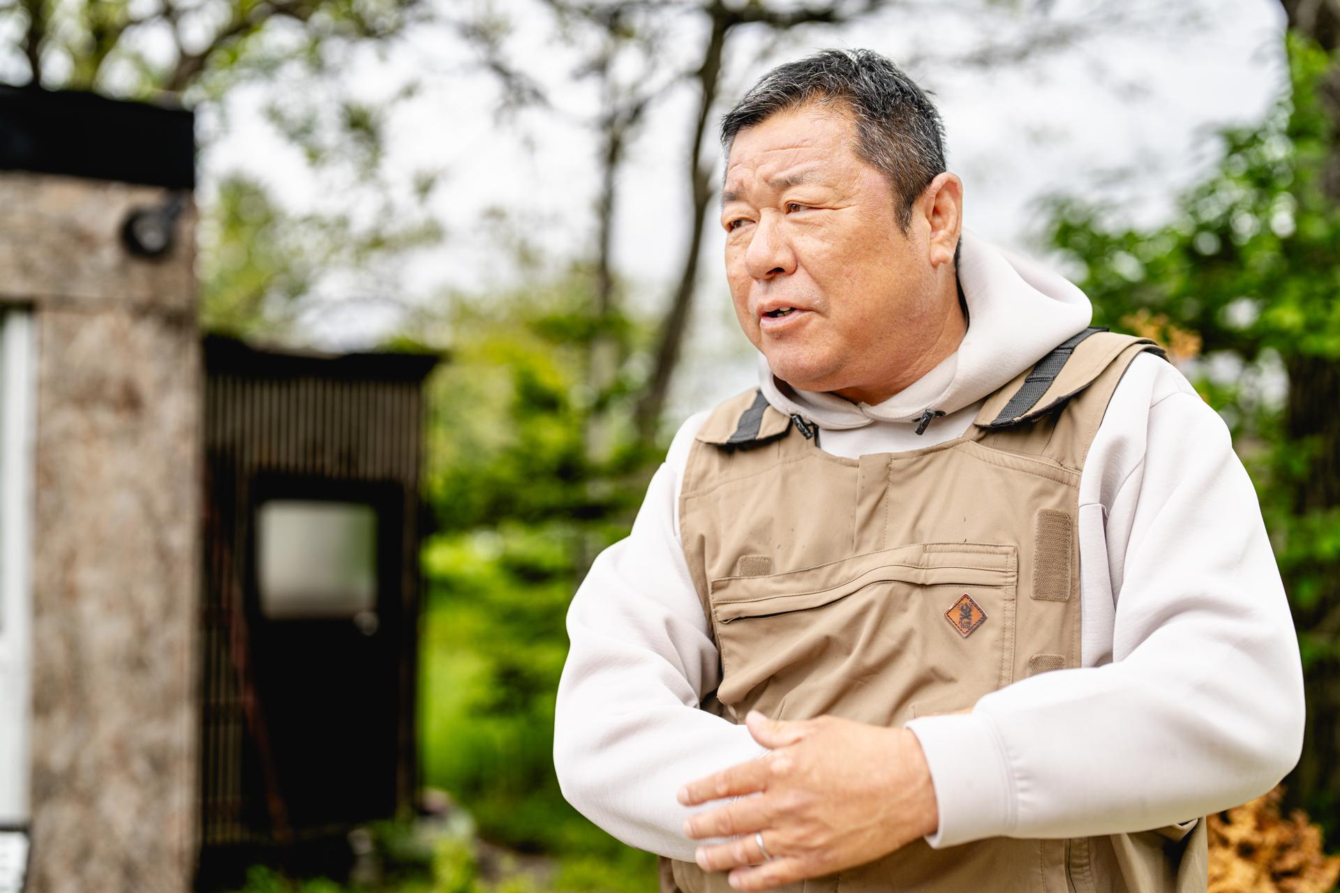 Owner of "Tsurunonosato Camp Field", Mr. Odagiri